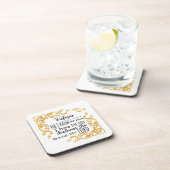 エレミヤ29:11私はあなたのために持っていカスタムる金ゴールド コースター (右側)