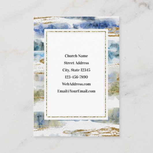 エレミヤ29:11私は計画を知っているイベントチラシ 名刺 (裏面)