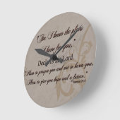 エレミヤ29:11聖なる書物、 経典ギフト ラウンド壁時計 (傾斜)