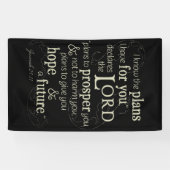 エレミヤ29:11聖書の聖句を励ます 横断幕 (横)