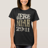 エレミヤ29:11聖書の聖句クリスチャン Tシャツ (正面)