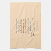エレミヤ29:11聖書の詩のイメージ キッチンタオル (縦)