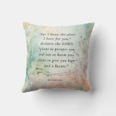 エレミヤ29:11聖書の詩のイメージ クッション (裏面)