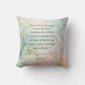 エレミヤ29:11聖書の詩のイメージ クッション (正面)