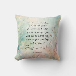 エレミヤ29:11聖書の詩のイメージ クッション