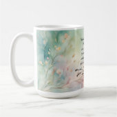 エレミヤ29:11聖書の詩のイメージ コーヒーマグカップ (左)