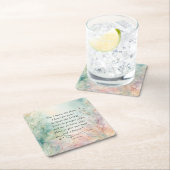 エレミヤ29:11聖書の詩のイメージ スクエアペーパーコースター (インサイチュ)