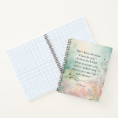 エレミヤ29:11聖書の詩のイメージ ノートブック (内部)