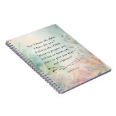 エレミヤ29:11聖書の詩のイメージ ノートブック (右側)