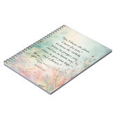 エレミヤ29:11聖書の詩のイメージ ノートブック (左側)