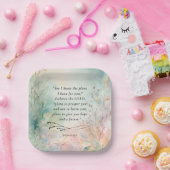 エレミヤ29:11聖書の詩のイメージ ペーパープレート (パーティー)