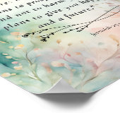 エレミヤ29:11聖書の詩のイメージ ポスター (角)