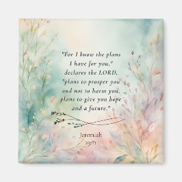 エレミヤ29:11聖書の詩のイメージ マグネット