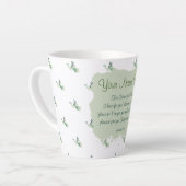 エレミヤ29:11聖書の詩をパーソナライズする カフェラテマグ (左アングル)