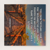 エレミヤ29:11聖書の詩 ジグソーパズル (横)