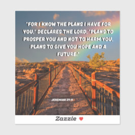 エレミヤ29:11聖書 シール