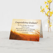 エレミヤ29:11 "わたしは計画を知っている"卒業 カード (黄色い花)