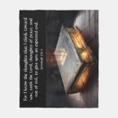 エレミヤ29:11 フリースブランケット (正面)