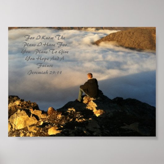 エレミヤ29:11 ポスター (正面)