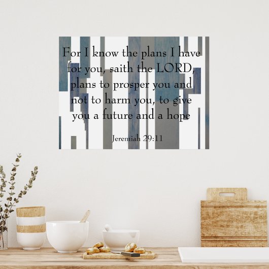 エレミヤ29:11 ポスター (キッチン)