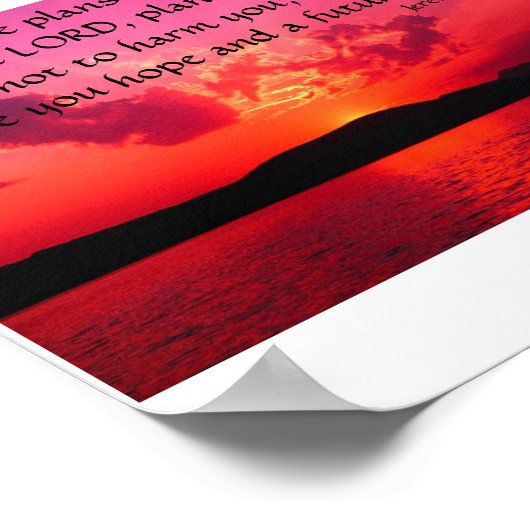 エレミヤ29:11 ポスター (角)