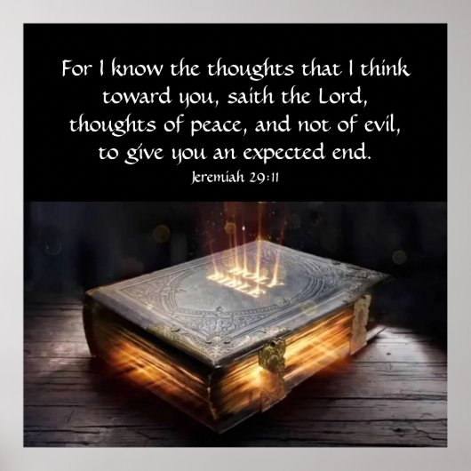 エレミヤ29:11 ポスター (正面)