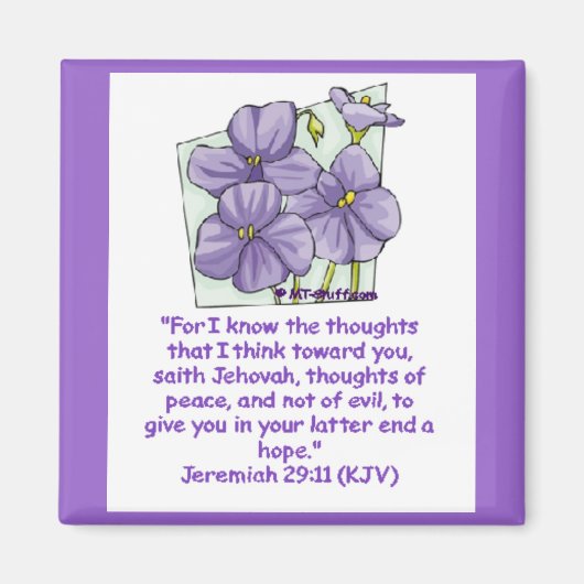 エレミヤ29:11 マグネット (正面)