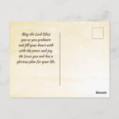 エレミヤ29:11 「私があなたのために立てた計画を知っている」卒業 ポストカード (裏面)