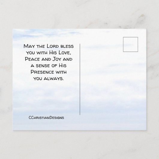 エレミヤ29:11 私はあなたがたのために立てた計画を知っている ポストカード (裏面)