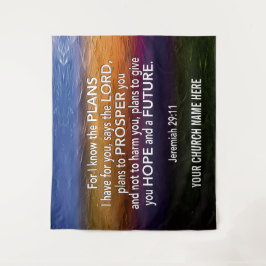 エレミヤ29:11 私はあなたがたのために立てた計画を知っている 教会 タペストリー