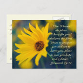 エレミヤ29:11、私はあなたのために持っている計画を知っている ポストカード (正面/裏面)