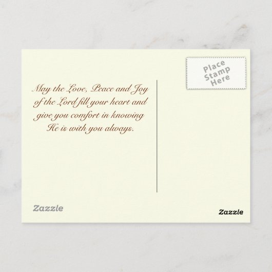 エレミヤ29:11、私はあなたのために持っている計画を知っている ポストカード (裏面)