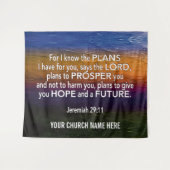エレミヤ29:11 私はあなたのために計画があることを知っている 教会 タペストリー (正面(横))