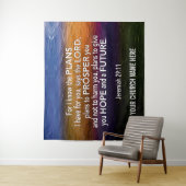 エレミヤ29:11 私はあなたのために計画があることを知っている 教会 タペストリー (インサイチュ)