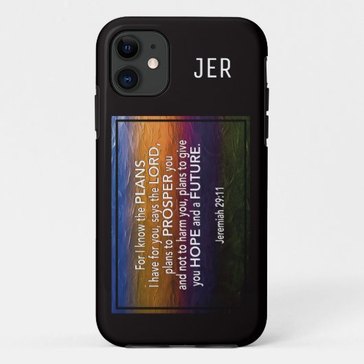 エレミヤ29:11 | 私はあなたのための計画を知っている Case-Mate iPhoneケース (裏面)