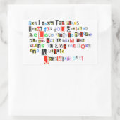 エレミヤ29:11 長方形シール (バッグ)