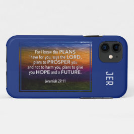 エレミヤ29:11 | BIBLE BLUEの計画を知っている iPhone 11 ケース