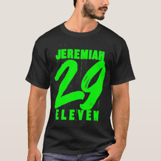 エレミヤ29 11 Eleven Christian Bible Verse引用文 Tシャツ