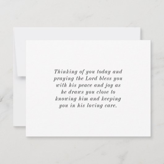 エレミヤ29:13あなたがたのハートを平らにして、わたしを求めなさい カード (裏面)