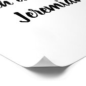 エレミヤ29:13ミニマルな聖書の聖句 ポスター (角)