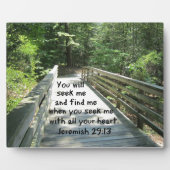 エレミヤ29:13 フォトプラーク (正面)