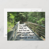エレミヤ29:13 ポストカード (正面/裏面)