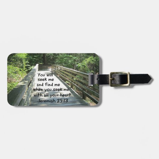 エレミヤ29:13 ラゲッジタグ (正面横)