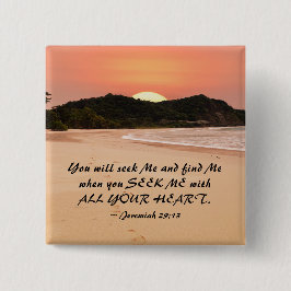 エレミヤ29:13 全心全霊で私を求めなさい 聖書 缶バッジ