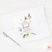 エレミヤ30 17私はあなたの健康の聖書を回復する スクエアシール (封筒)