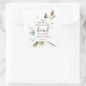 エレミヤ30 17私はあなたの健康の聖書を回復する スクエアシール (バッグ)