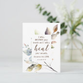 エレミヤ30 17私はあなたの健康の聖書を回復する ポストカード (スタンド正面)