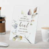 エレミヤ30 17私はあなたの健康の聖書を回復する 台座サイン (インサイチュ)