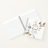 エレミヤ30 17私はあなたの傷を癒す聖書の聖句 ノートブック (内部)