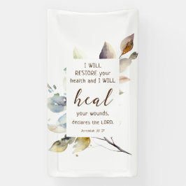 エレミヤ30 17私はあなたの傷を癒す聖書の聖句 横断幕